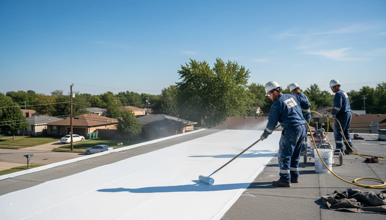Commercial roof coating in Clanton, AL near me